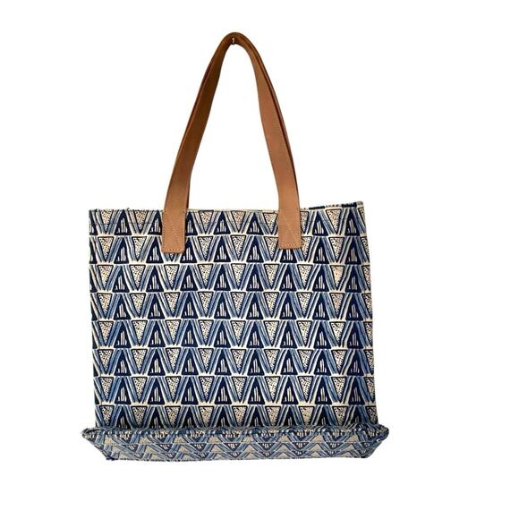 Ubuntu Life NWTs Blue Canvas Large Tote Bag - Picture 5 of 10